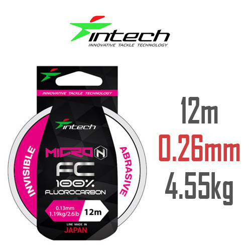 Флюорокарбон Intech Micron FC 12м 0.26 mm (4.55 kg / 10lb)