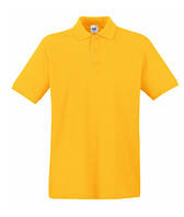 Мужская футболка поло желтая 218-34