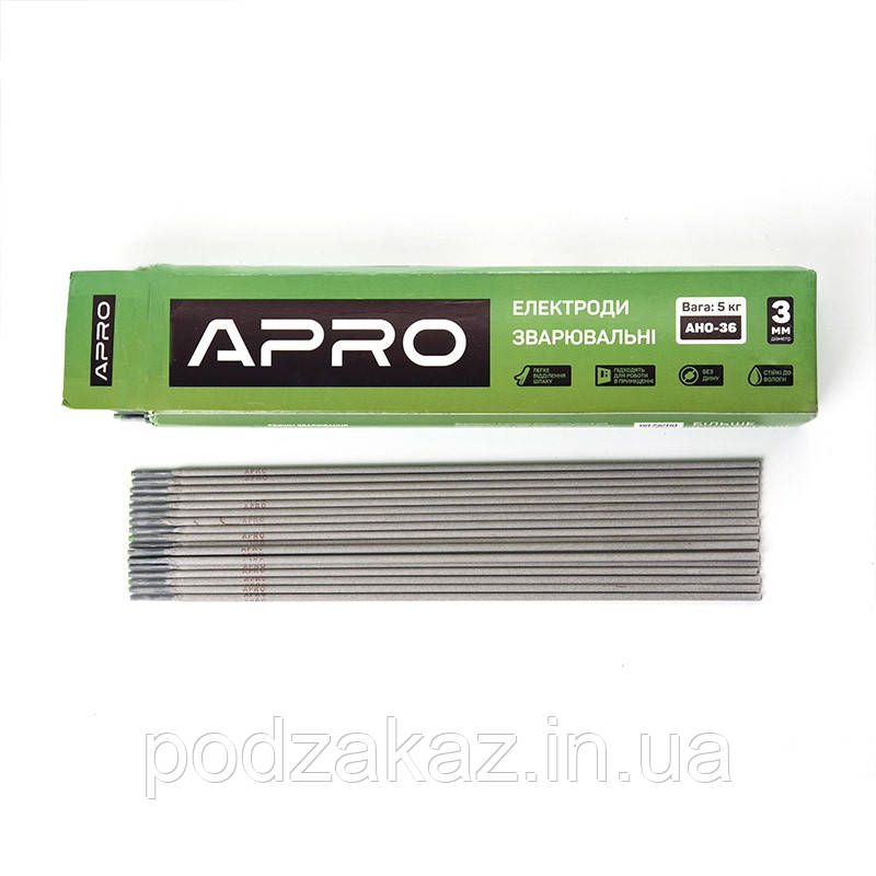 Електроди зварювальні АНО-36 5 кг 3 мм APRO HLZ