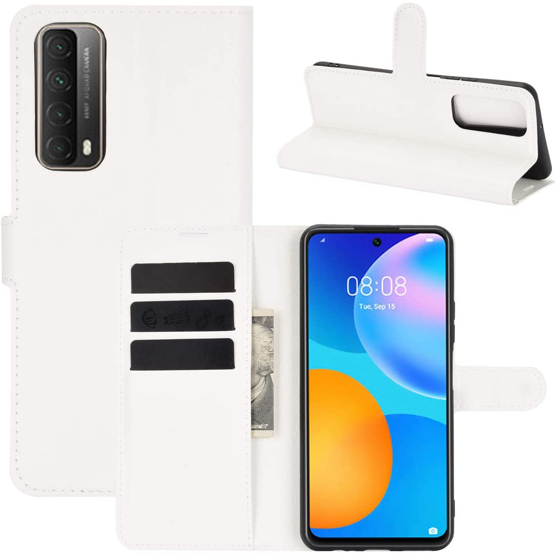 Чохол-книжка Litchie Wallet для Huawei P Smart 2021 White, фото 1