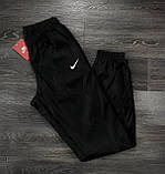 Спортивний костюм чоловічий Найк, костюм із плащівки Nike чорний. Барсетка в Подарок, фото 4