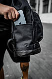 Рюкзак міський чоловічий, жіночий, для ноутбука Nike (Найк) Чорний, фото 4