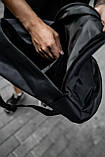 Рюкзак міський чоловічий, жіночий, для ноутбука Nike (Найк) Чорний, фото 5
