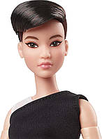 Колекційна лялька Барбі Barbie Signature Looks Petite азіатка GXB29, фото 7