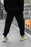 Спортивні штани чорні теплі Nike (Найк), фото 2