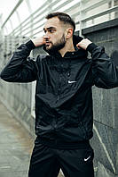 Ветровка мужская Nike Windrunner Jacket Черная найк осенняя весенняя