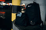 Рюкзак + Барсетка міської Чоловічий | Жіночий | Дитячий, для ноутбука Nike (Найк) спортивний комплект чорний, фото 6