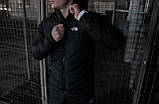 Куртка чоловіча весняна / осіння The North Face чорна утеплена ТНФ TNF Демісезонна тепла вітровка, фото 4
