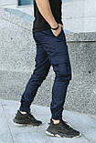 Штани котонові чоловічі Intruder "Baza" сині штани осінні | весняні | літні, фото 7