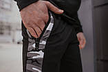 Штани Спортивні чоловічі Dazzle Intruder чорні трикотажні камуфляж, фото 2