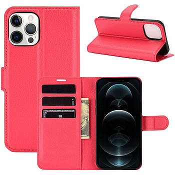 Чохол-книжка Litchie Wallet для Apple iPhone 12 Pro Max Red