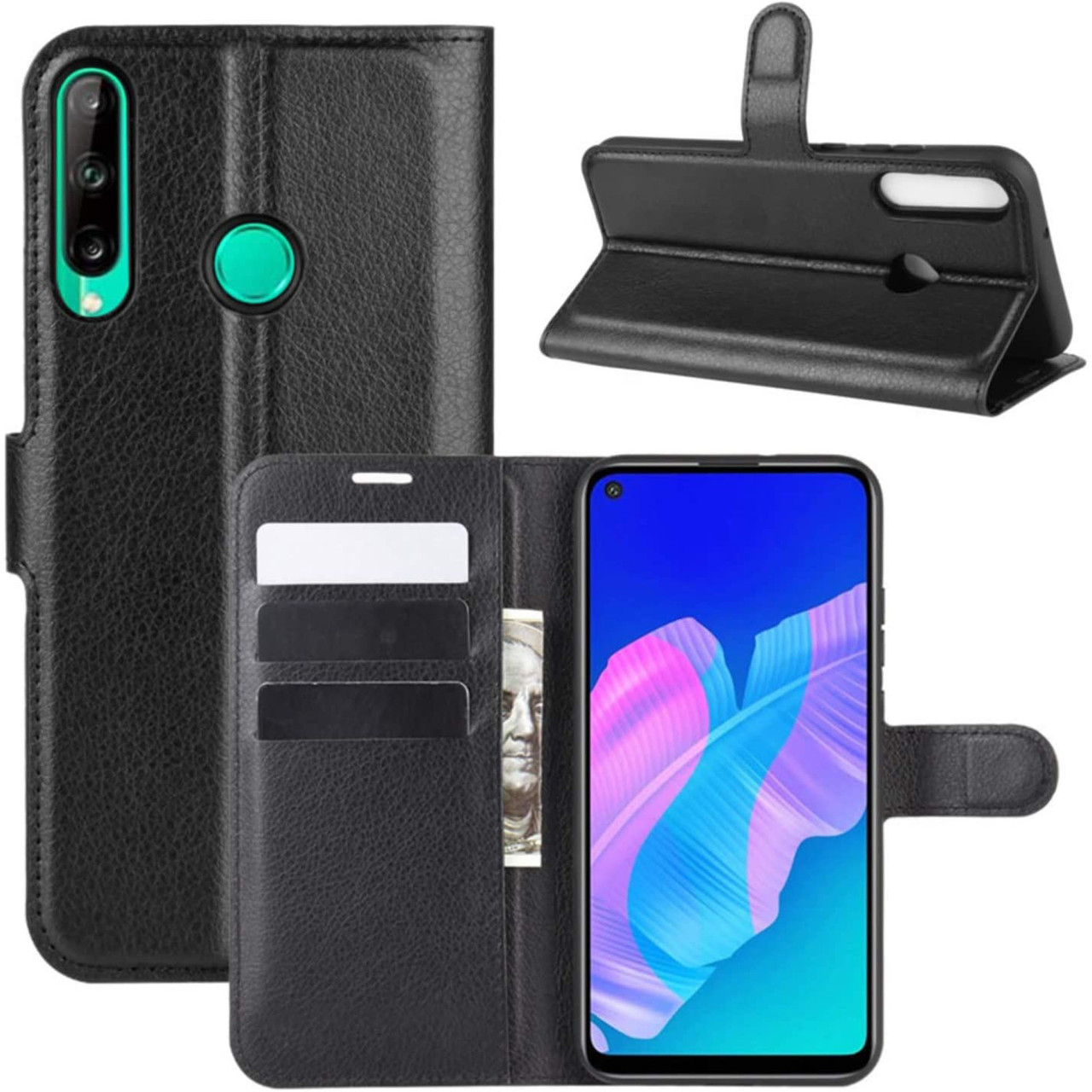 Чохол-книжка Litchie Wallet для Huawei P40 Lite E Black, фото 1