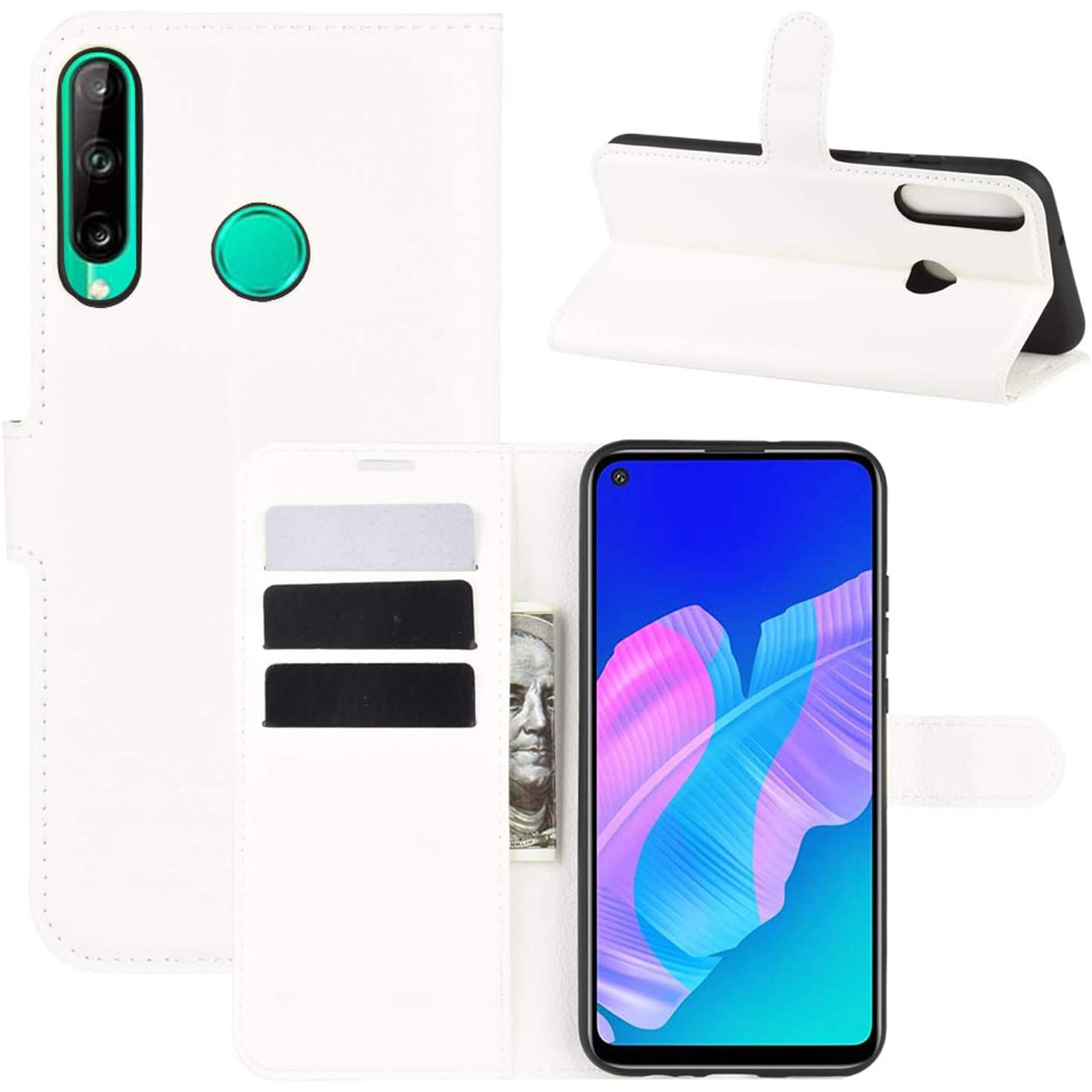 Чохол-книжка Litchie Wallet для Huawei P40 Lite E White, фото 1