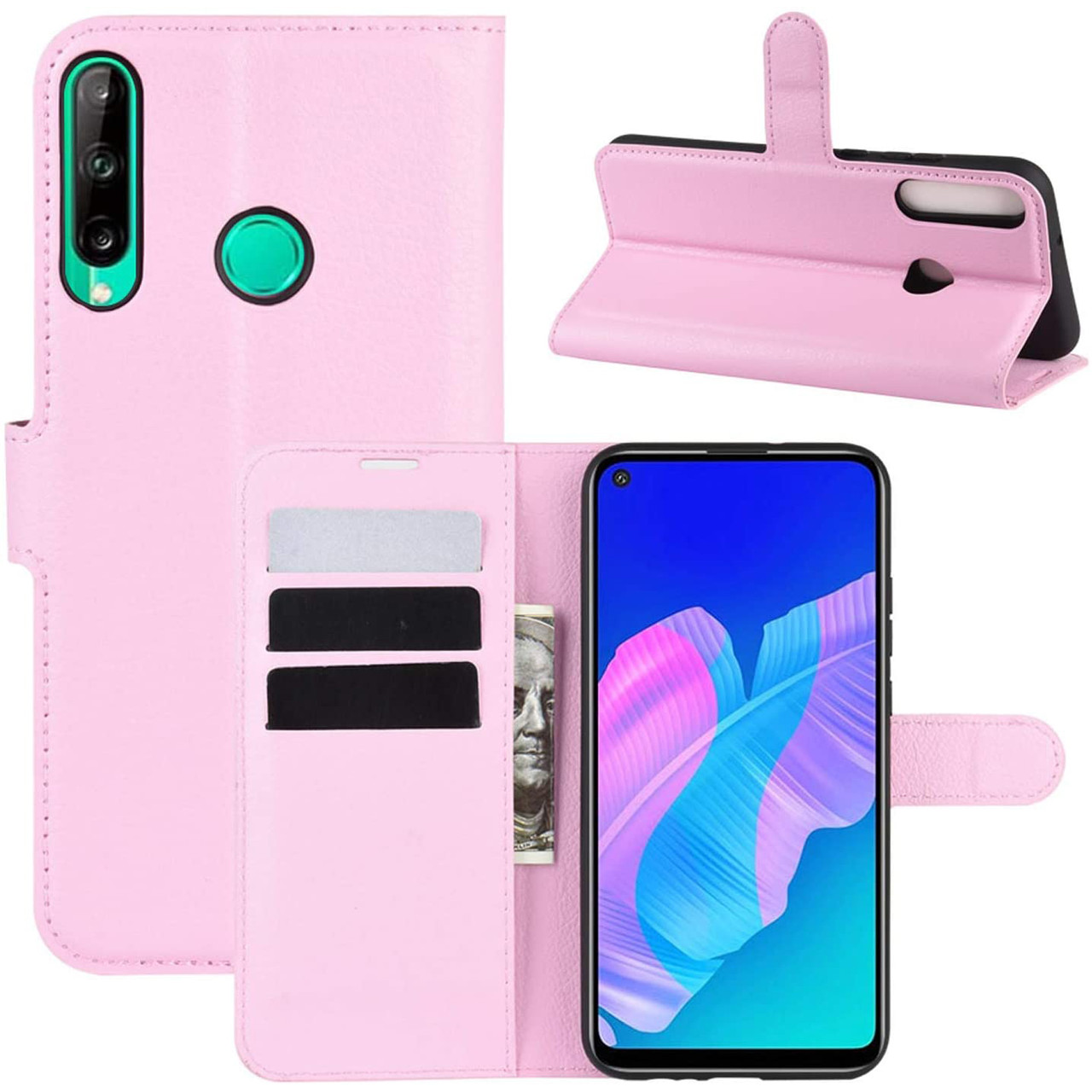 Чохол-книжка Litchie Wallet для Huawei P40 Lite E Pink, фото 1