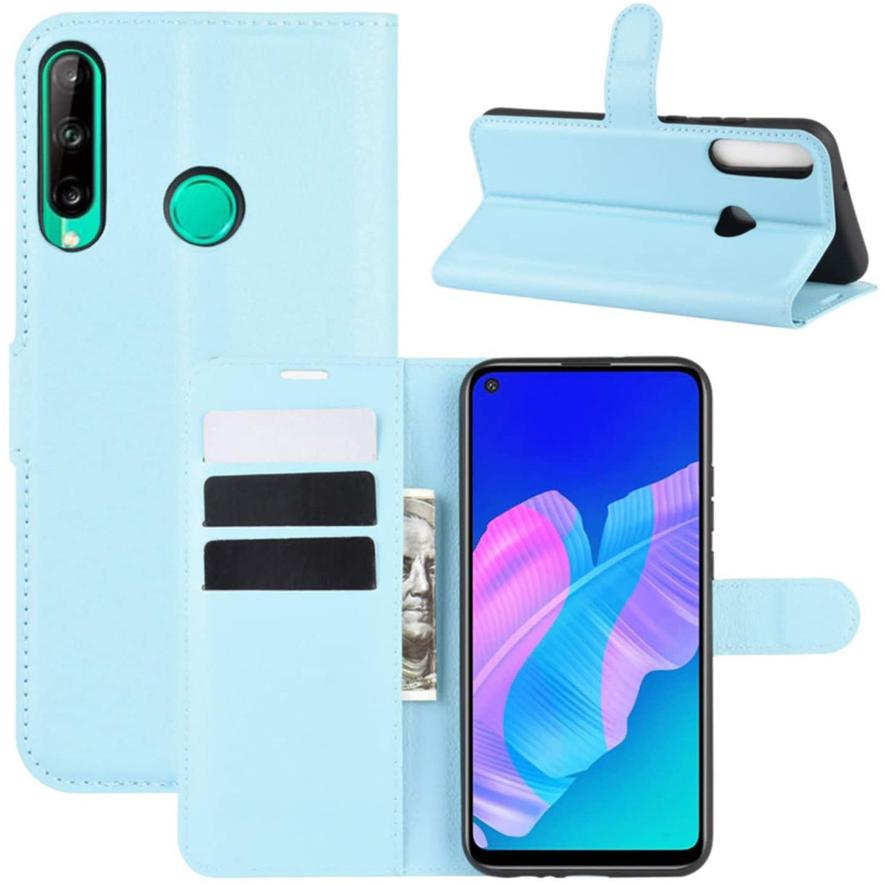Чохол-книжка Litchie Wallet для Huawei P40 Lite E Blue, фото 1