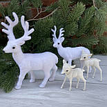 Новорічна іграшка олень великий 21 см, фото 4