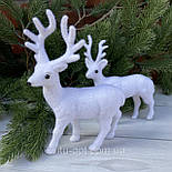 Новорічна іграшка олень середній 17 см, фото 2