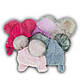ОПТ Дитяча шапка з двома помпонами для дівчинки, 44-46 (5 шт./набір), фото 4