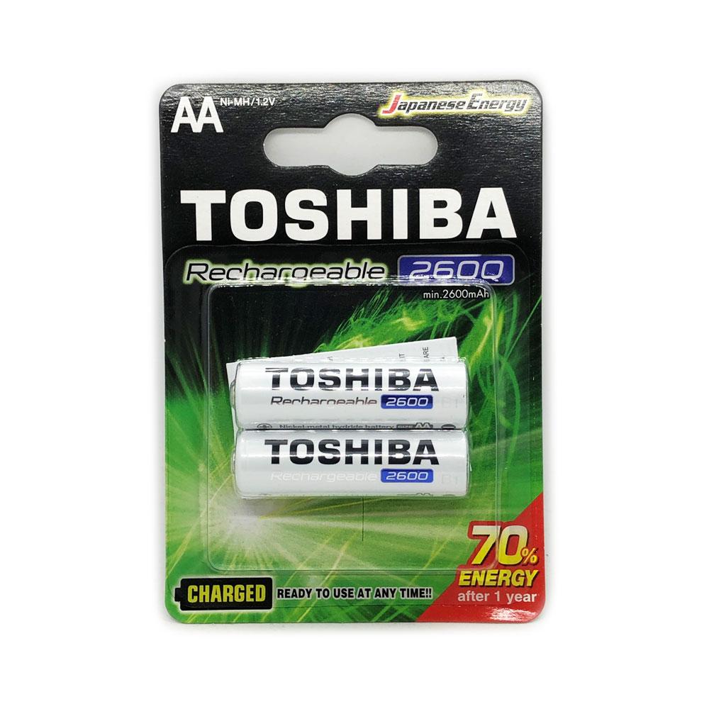 Акумулятори AA (HR6) Toshiba Rechargeable 2600mAh (1.2v) 2шт., фото 1