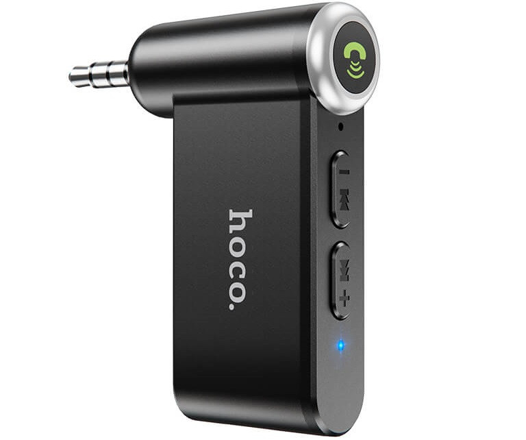 Аудиоадаптер AUX універсальний HOCO E58, чорний