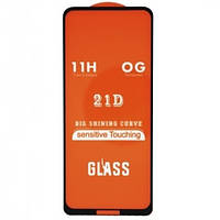 Захисне скло 21D Full Glue для Nokia 3.4 чорне 0,3 мм в упаковці