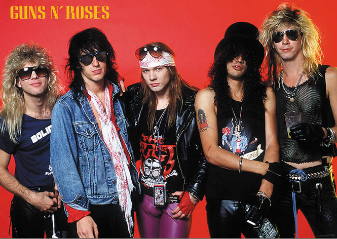 Плакат GUNS'N'ROSES 2 band, фото 1