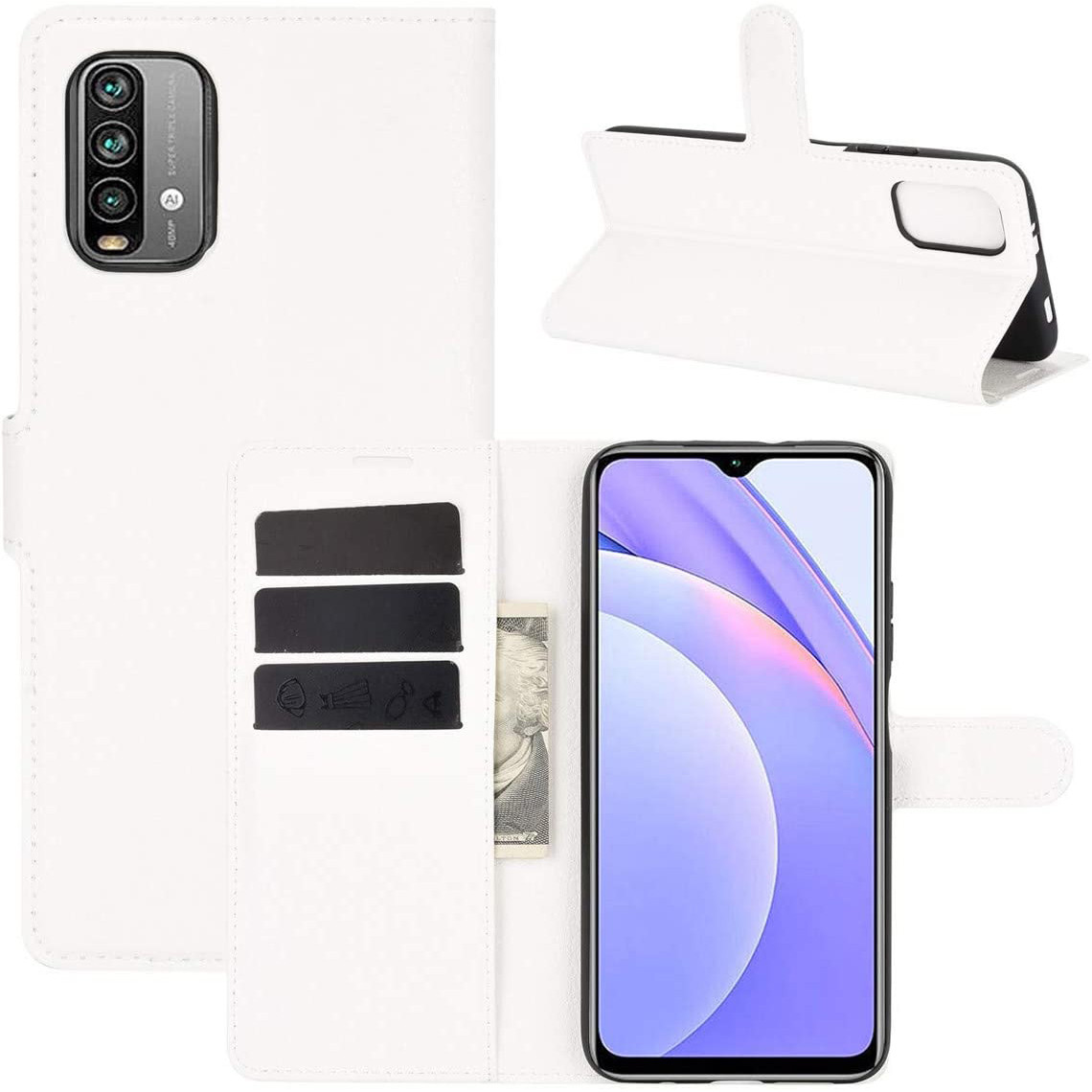 Чохол-книжка Litchie Wallet для Xiaomi Redmi 9T White, фото 1