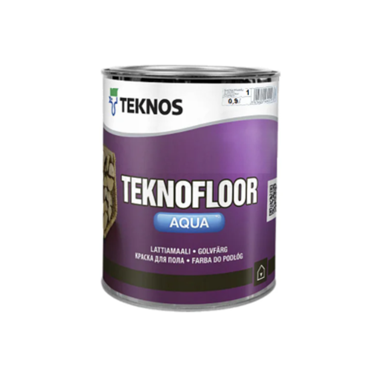 Акрилова фарба для підлоги Teknos TeknoFloor Aqua 0.9л