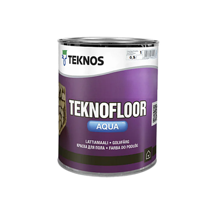 Акрилова фарба для підлоги Teknos TeknoFloor Aqua 0.9л, фото 1