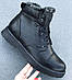 Чоловічі зимові черевики шкіряні на повну широку ногу на хутрі чорні,Зимові чоловічі черевики шкіряні, фото 10