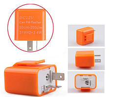 Реле поворотів (мото) 2-х контактне з регульованою частотою 12v 21w*2 + 3.4w