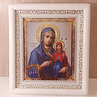 Ікона Анна свята Праведна, лик 15х18 см, в білому дерев'яному кіоті