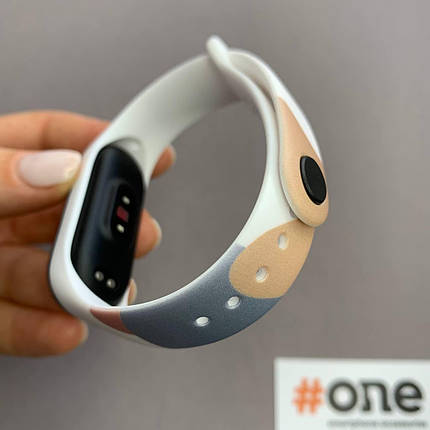Ремінець для Xiaomi Mi Band 3 силіконовий кольоровий браслет для фітнес трекера мі бенд 3 білий MLT мод 2, фото 3