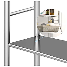 Полка для ванной регулируемый по высоте LAUNDRY RACK TW-106