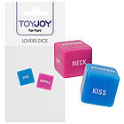 Набір з 2 кубиків для дорослих секс з завданнями "Lovers Dice" від Joy Toy