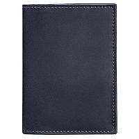 Обкладинка для паспорта зі шкіри 1.2 (темно-синя) шкіра Crazy Horse