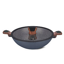 Сотейник "Diamond Grey" 28х8см/3.6 л алюмінієвий з антипригарним покриттям Greblon C3+ Fissman