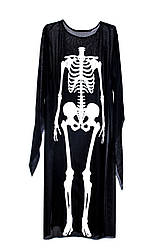 Накидка скелета на Хеллоіун, довжина 118 см
