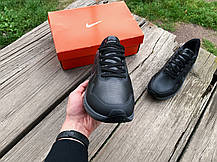 Чоловічі шкіряні кросівки Nike Air Relentless 1 Black Grey чорні водонепроникні, фото 5