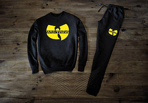 Спортивний чоловічий костюм з жовтим логотипом wu tang clan