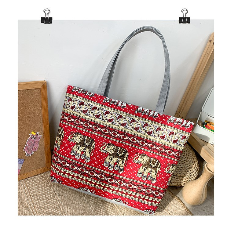 Женская текстильная сумка в этническом стиле современная ретро сумочка женская из текстиля на каждый день - фото 1 - id-p1459832374