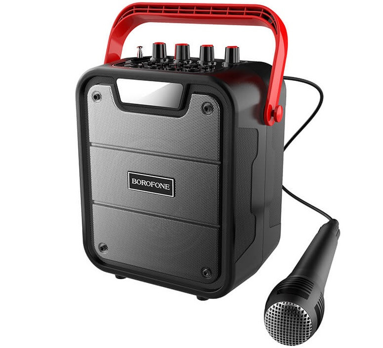 Портативна Bluetooth колонка караоке BOROFONE BP7, з мікрофоном, чорна, фото 1