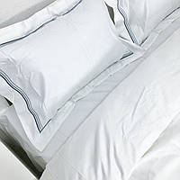 Постельное белье евро Woodbury's Luxury White сатин-люкс