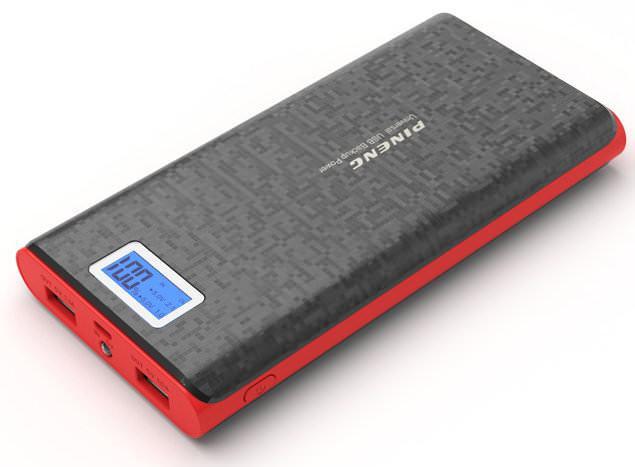 УМБ портативне зарядне Pineng PN-920 Power Bank 4000 mah з Lcd дисплеєм Чорне (920 Black)