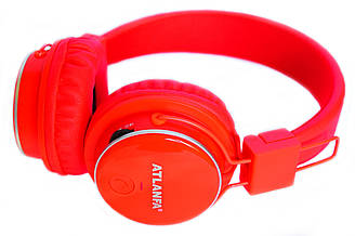 Навушники бездротові Atlanfa AT — 7611 з Bluetooth, MP3 і FM Червоні (7611 Red)