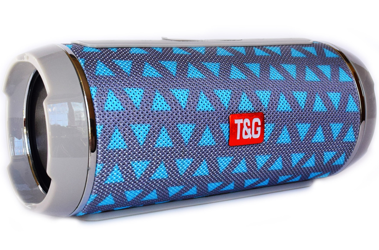 Портативна бездротова bluetooth стереоколонка T&G Flip 6 сіра (Flip 6 Gray)
