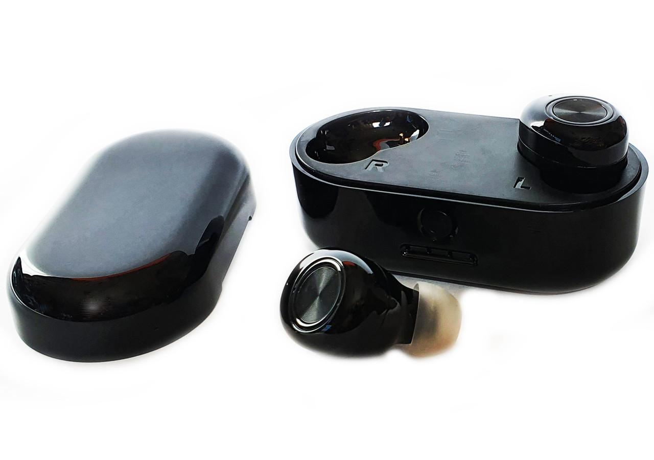 Bluetooth стереонавушники бездротові з боксом для заряджання HBQ Air K20 V5.0 TWS  Чорні (K20-2021)