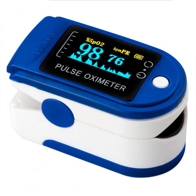 Пульсоксиметр Пульс-оксиметром Кольоровий дисплей Pulse oximeter електронний на палець