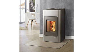 Сталева пелетна піч буржуйка для повітряного опалення будинку, дачі HAAS+SOHN HSP 1.17 II