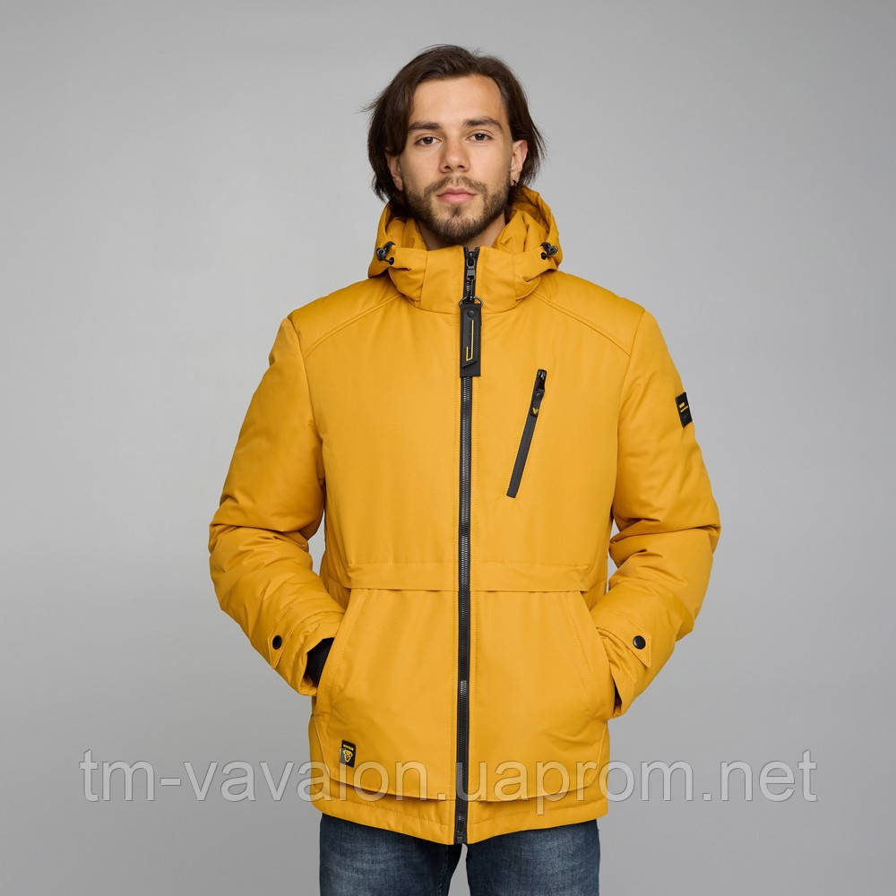 Зимова чоловіча куртка Vavalon KZ-2119 yellow - фото 1 - id-p1483499648